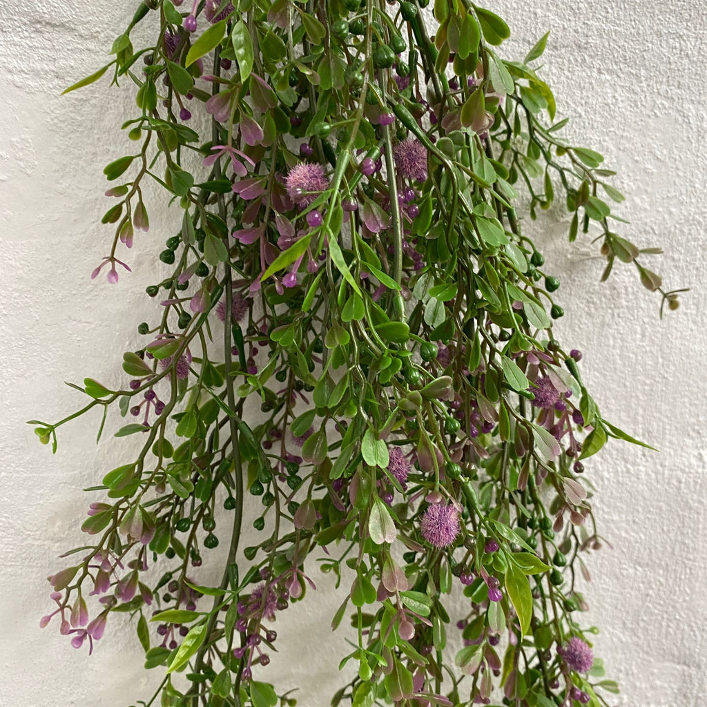 Artificial Hanging Bush-Purple