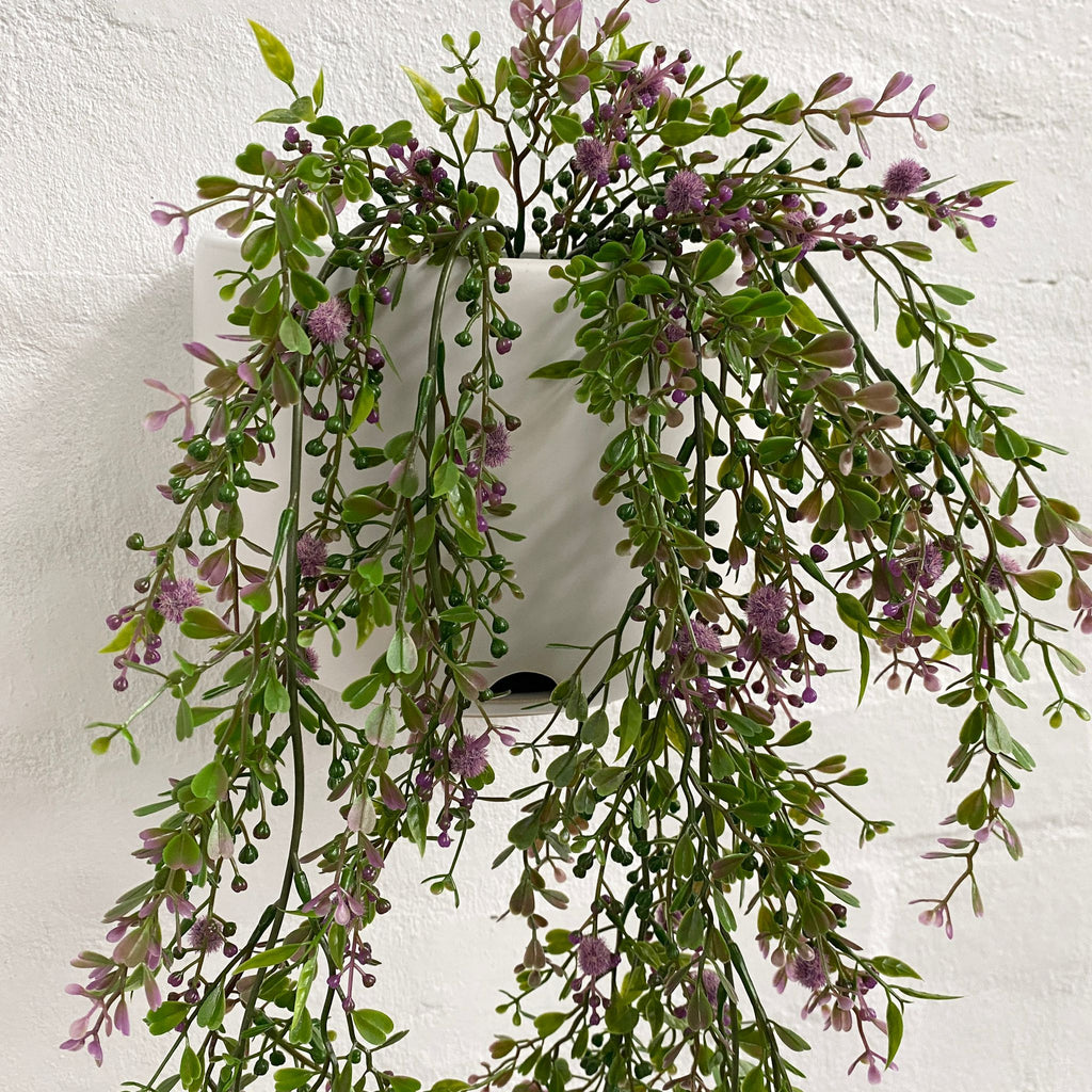 Artificial Hanging Bush-Purple