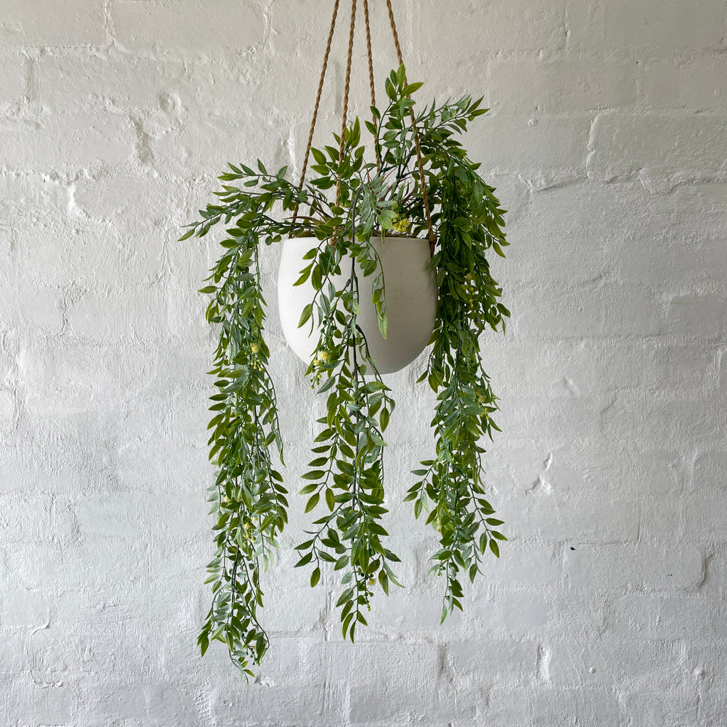 Artificial Hanging Wattle Plant