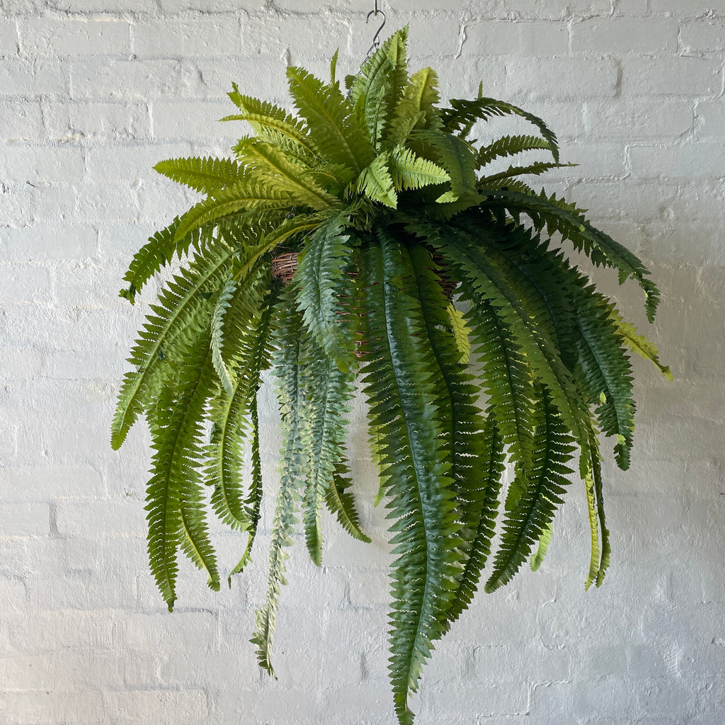 Artificial Pre-Made Giant Fern Basket