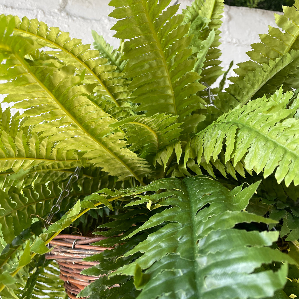 Artificial Pre-Made Giant Fern Basket