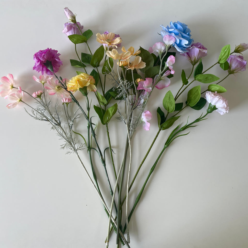 Artificial Pastel Floral Bunch