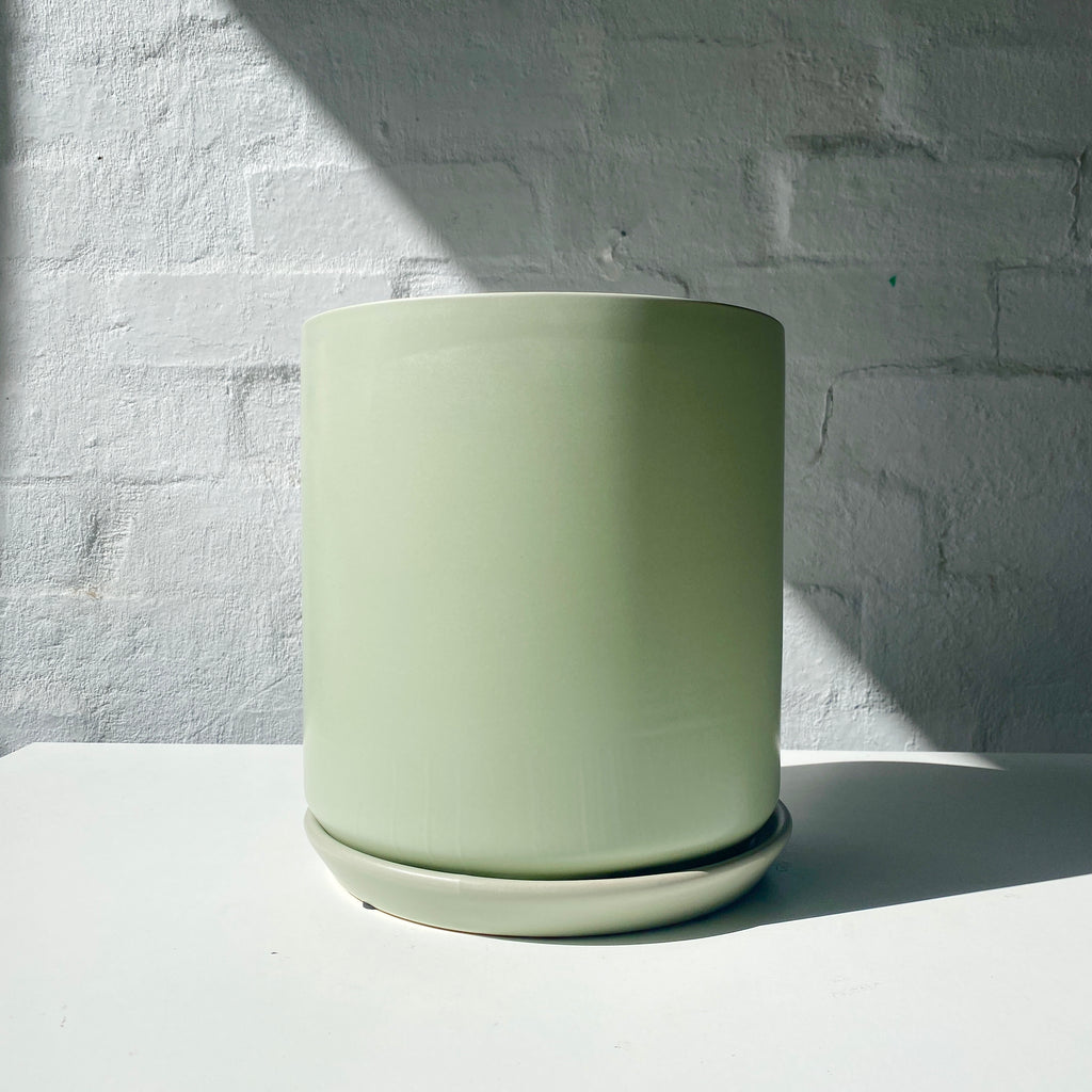 Ceramic Pot-Sage Green-22cm