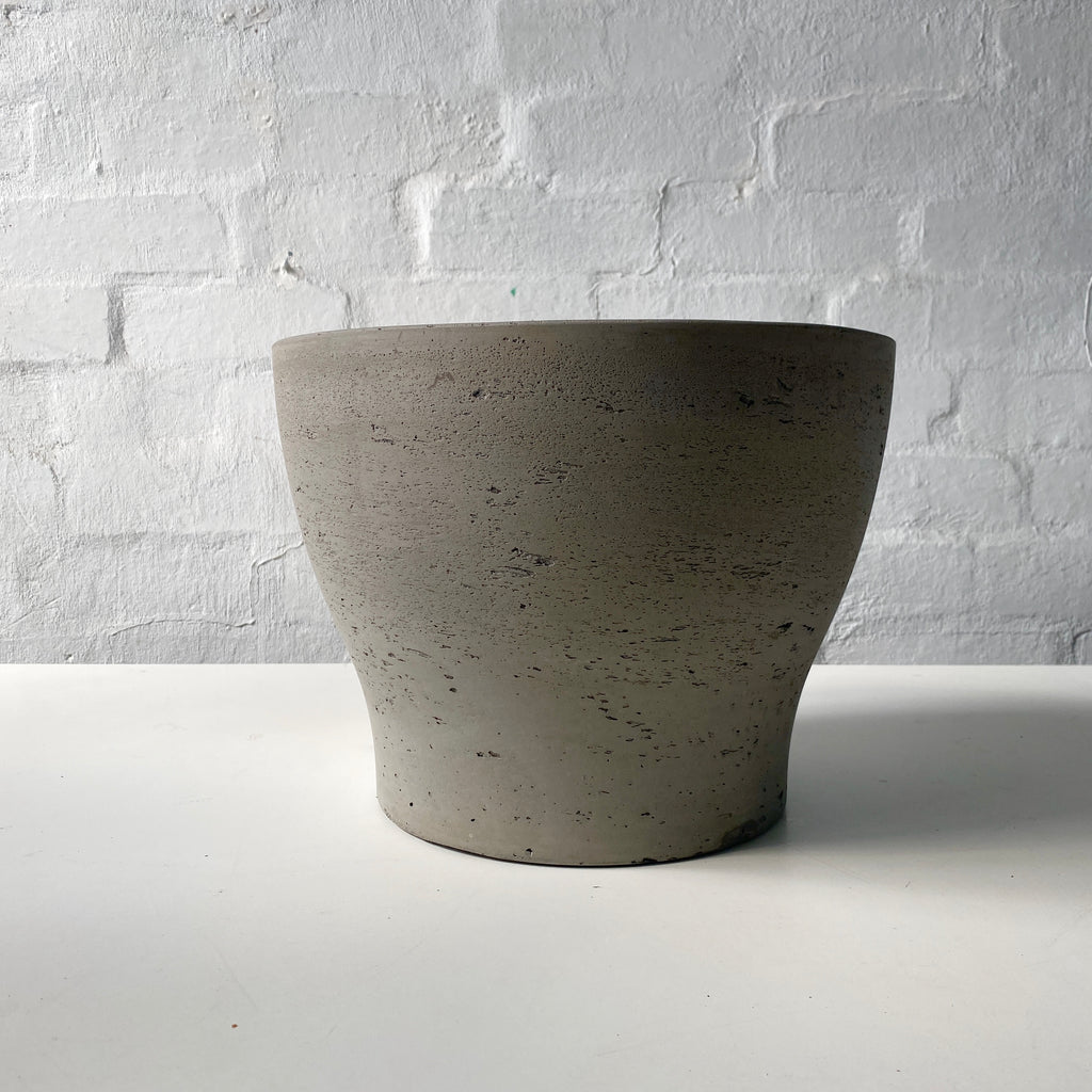 Wave Concrete Pot-Grey-32cm