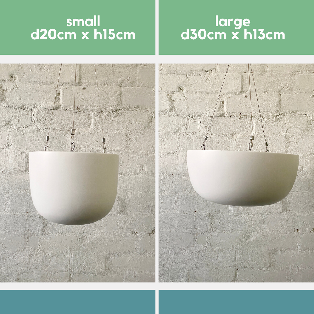 Lightweight Hanging Pot-White-Small