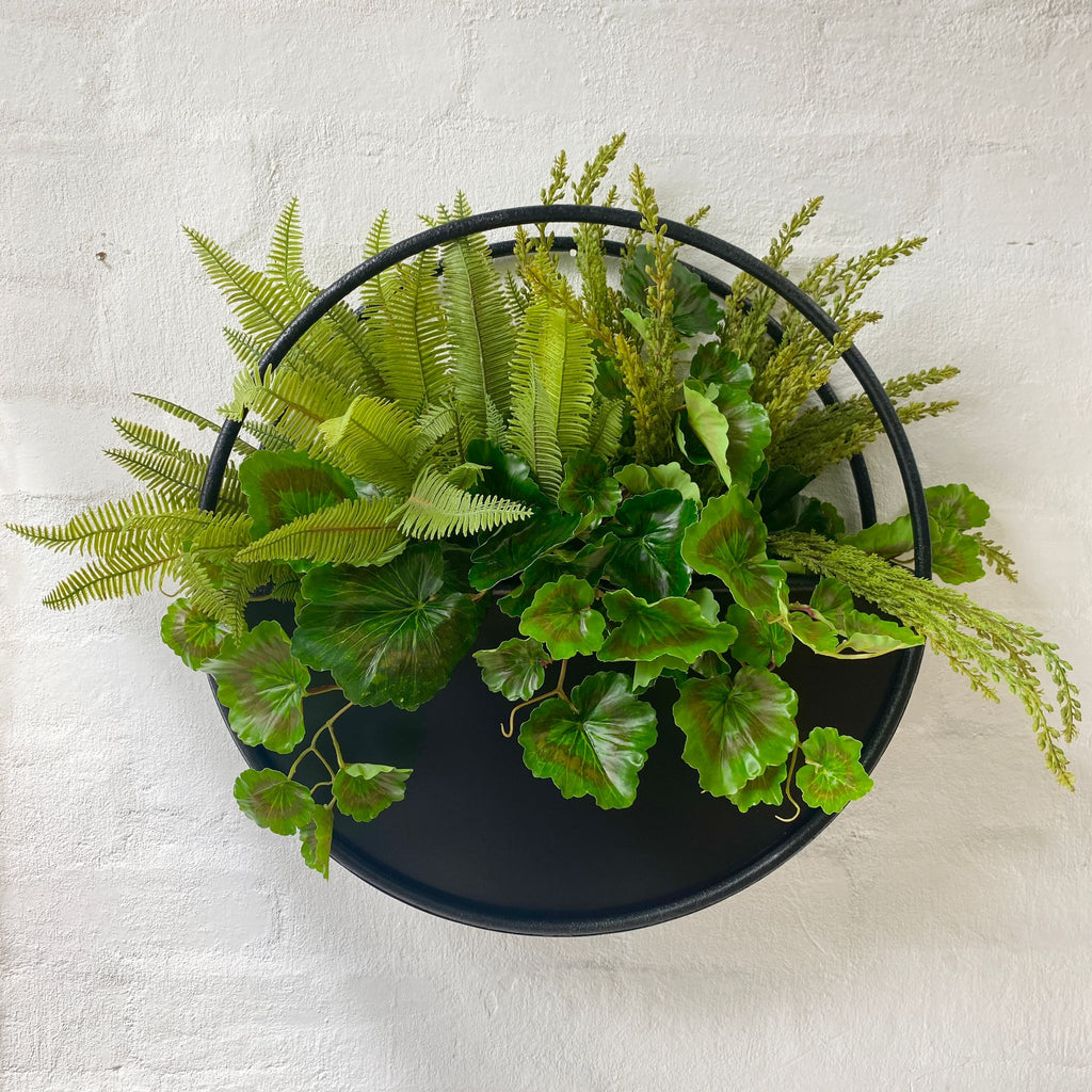 Outdoor Artificial Greenery Design for 45cm Wall Planter