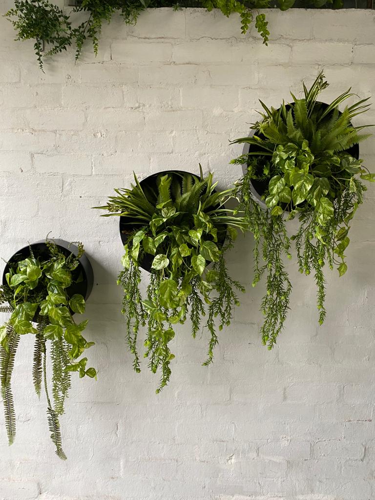 Artificial Greenery Design for 26cm Full Moon Wall Planter