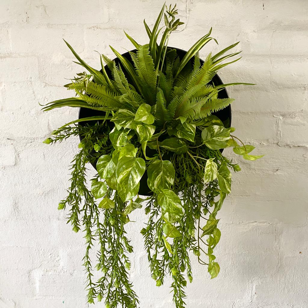 Artificial Greenery Design for 26cm Full Moon Wall Planter