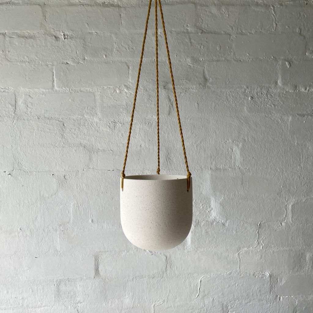 Sadie Hanging Ceramic-White-Small