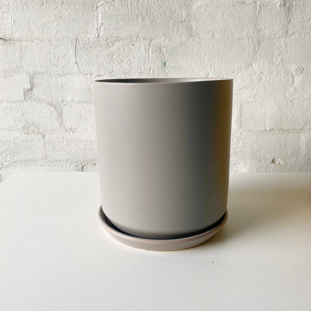 Ceramic Pot-Grey-22cm