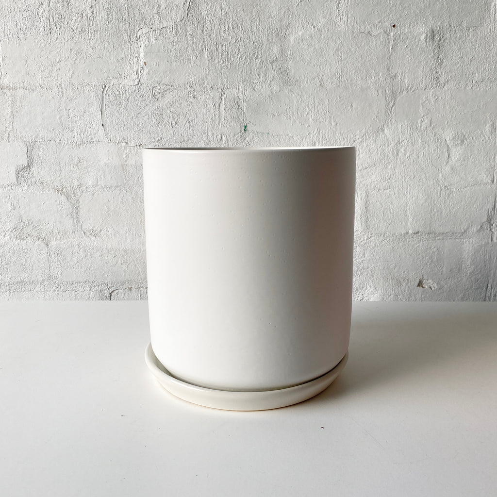 Ceramic Pot-White-18cm