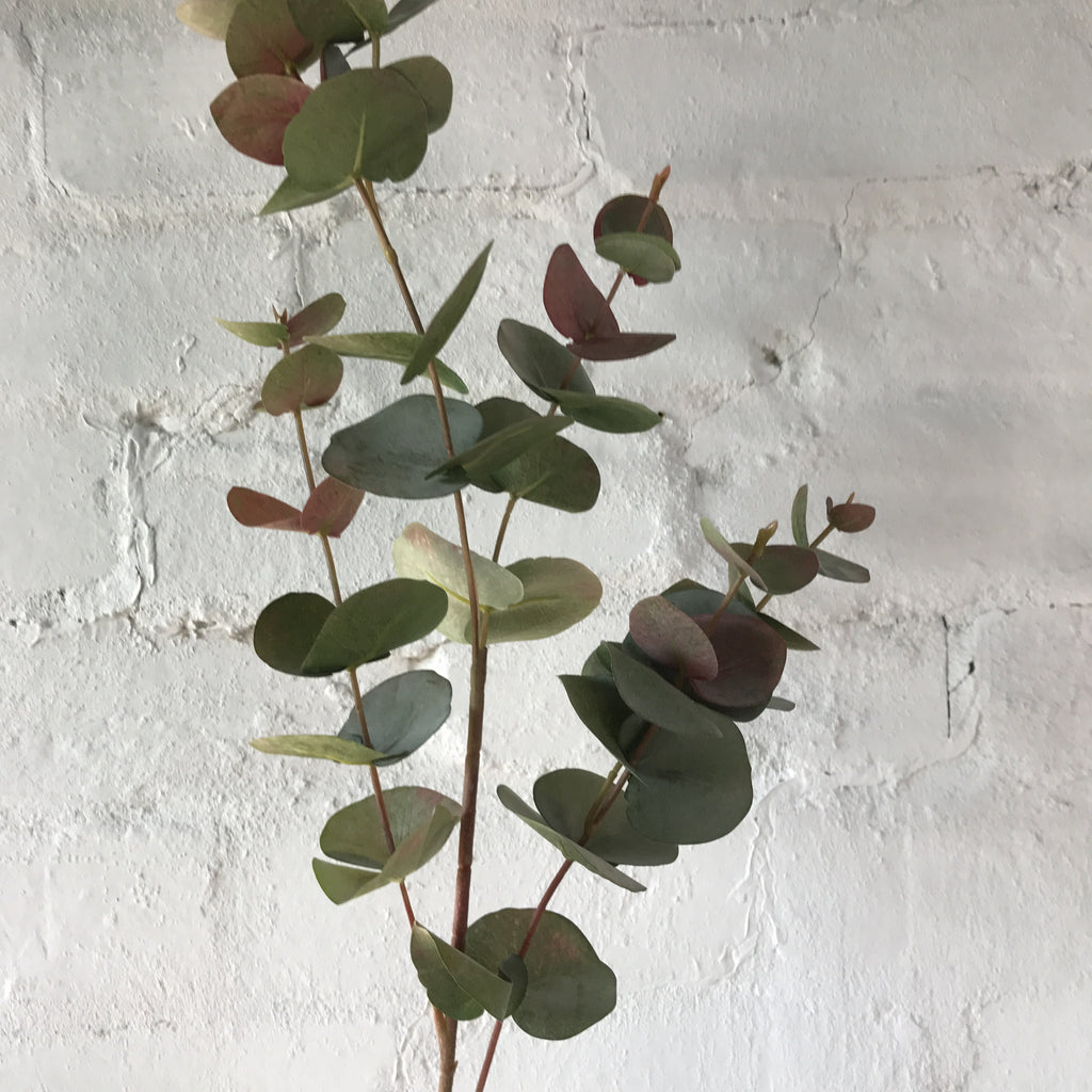 Artificial Red Gum Leaves-2 Stems