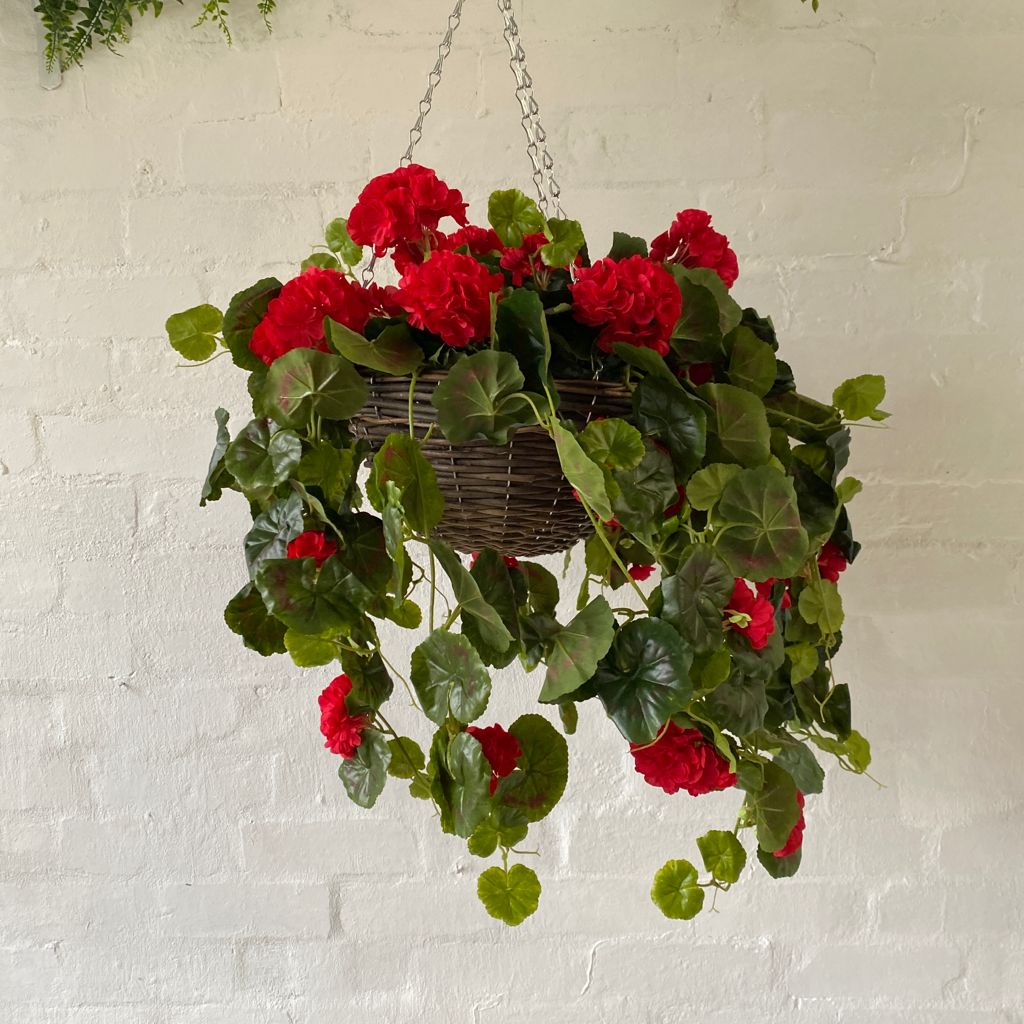 Artificial Geranium Bush